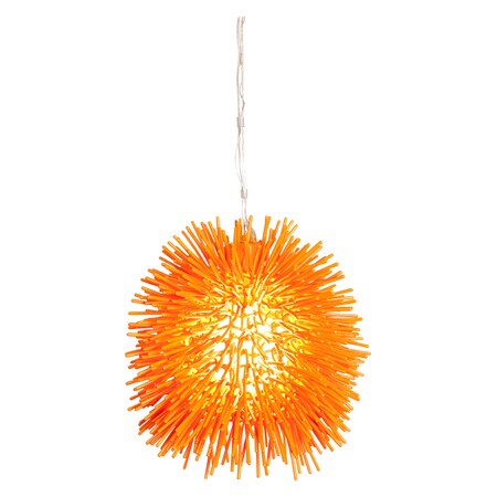 Urchin 1-Lt Mini Pendant - Electric Pumpkin